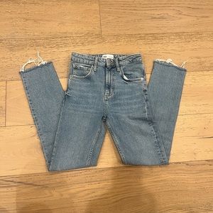 Zara Straight Leg Blue Jeans